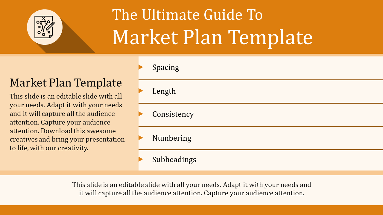 Buy Now Market Plan Template-Table Design